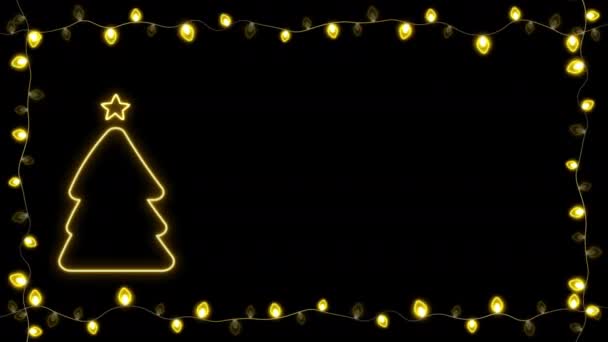 Festa Festa Animazione Digitale Natale Dicembre Fuochi Artificio Sfondo 2024 — Video Stock