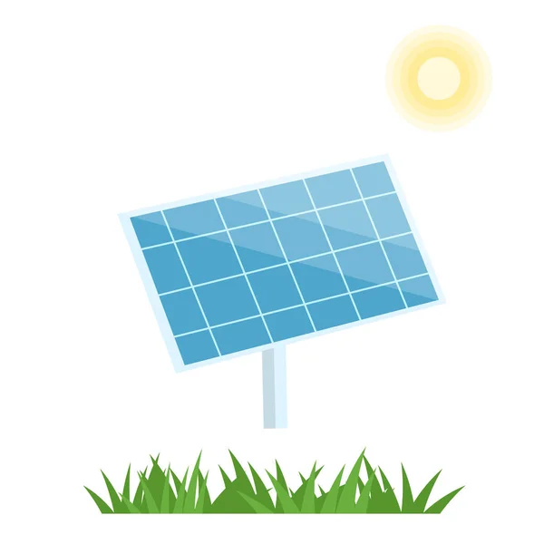 Solarenergie Alternatives Energie Und Ökologiekonzept Vektor Banner Design Vereinzelte Designelemente — Stockvektor