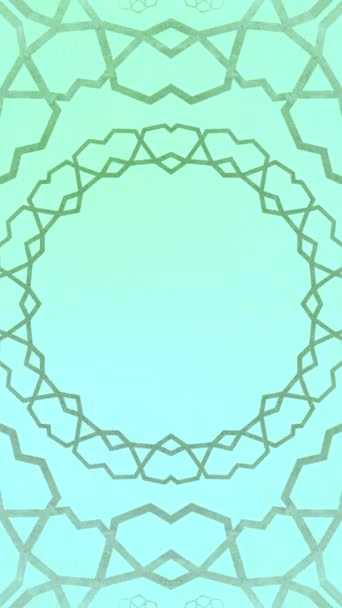 Gradient Oriental Ornaments Animation Background Islámský Elegantní Geometrický Vzor Bezešvé — Stock video