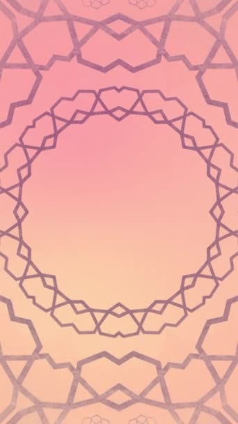 Gradient Oriental Ozdoby Animacja Tło Islamski Elegancki Wzór Geometryczny Płynne — Wideo stockowe