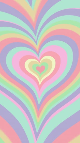 Animação Fuvky Heart Colorida — Vídeo de Stock