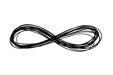 Doodle Sonsuz Simge vektör çizimi tasarımı