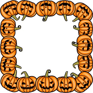 Vektör düz Cadılar Bayramı balkabakları kusursuz desenli çizgi film tasarımı balkabağı stili etiketi çizimi, basılabilir balkabağı desenli tabela tasarımı.