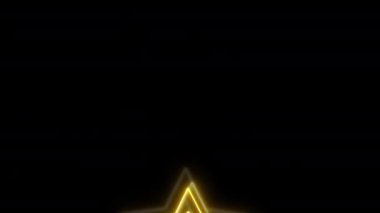 Siyah arkaplanda parlayan altın yıldızlar