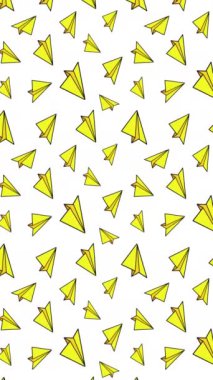 Sarı Kağıt Düzlemler Şablonu, Canlandırma 