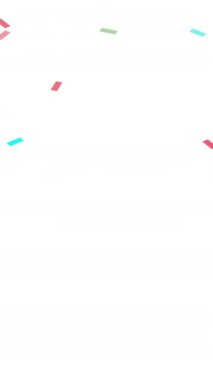 uçan konfeti şenlik arka planı 