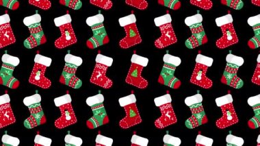 Yılbaşı çorapları kusursuz arka plan. yeni yıl deseni.