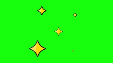 Yeşil arkaplanda siluet parlaklık efekti