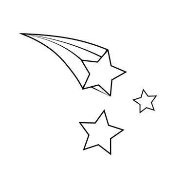 izole yıldızlar çizgi film vektör tasarımı