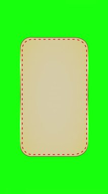 blank paper sticker on red background