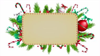 Mutlu Noeller ve mutlu yeni yıl. Vektör.