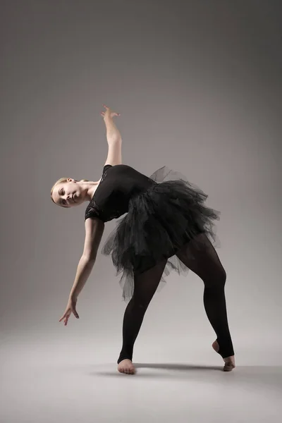 Bailarina Bailando Con Tutú Bailarina Ballet Moderna Tutú Bailarina Fondo — Foto de Stock