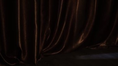 Dansçının zarif bacakları, gümüş renkli cehennemdeki aktris sahneye giriyor..