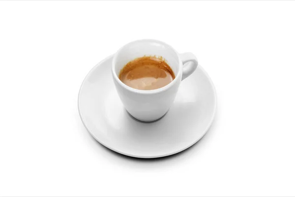 Filiżanka Kawy Izolowana Białym Tle — Zdjęcie stockowe