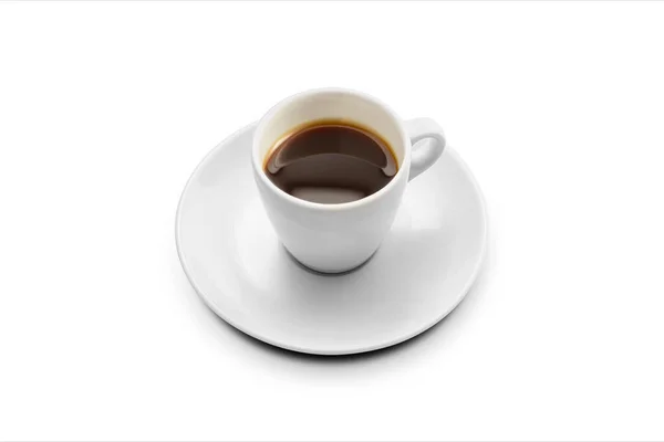 Kávé Csésze Elszigetelt Fehér Háttér — Stock Fotó