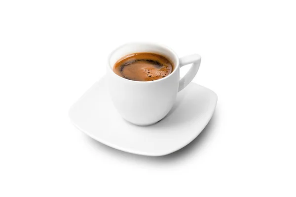 Koffiekopje Geïsoleerd Witte Achtergrond — Stockfoto