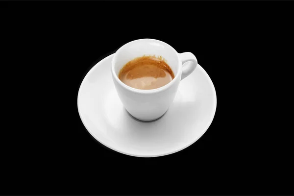 孤立在黑色背景上的咖啡杯子 — 图库照片