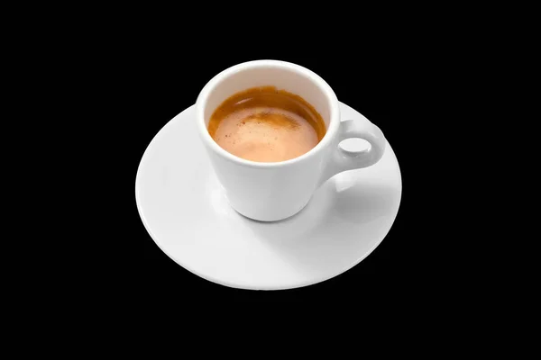 Siyah Arka Plan Üzerine Izole Kahve Fincanı — Stok fotoğraf