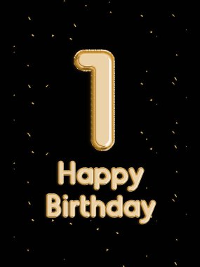 Doğum günün kutlu olsun. Birinci Yıldönümü Kutlaması. 3B Hazırlama