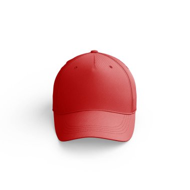 Red Cap Mockup 3D Rendering