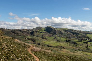 Landscape view of the mountains. Bazina Joumine, Bizerte, Tunisia