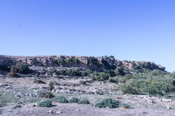 Krajobraz Kesry Siliana Tunezja — Zdjęcie stockowe