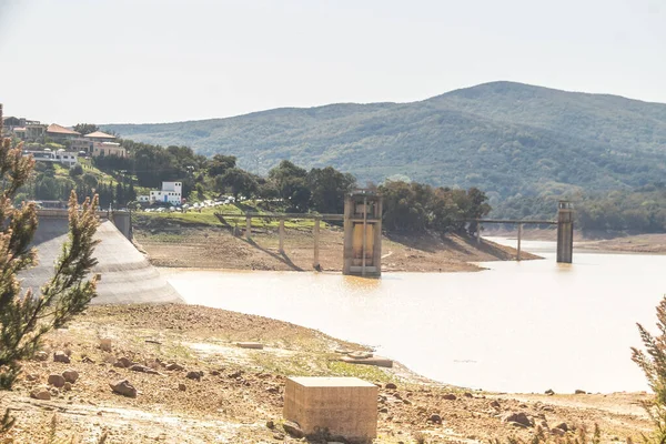 stock image View of the dam on the river. Beni Metir, Jendouba, Tunisia