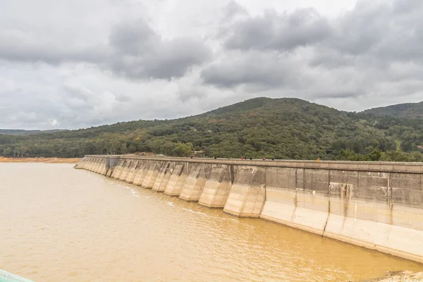 stock image View of the dam on the river. Beni Metir, Jendouba, Tunisia