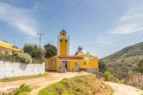 Moschea Luogo Culto Musulmano Nel Villaggio Paesaggio Tunisino Ain Draham — Foto Stock