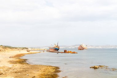 Rimel, Bizerte, Tunus sahillerinde güzel bir gün.