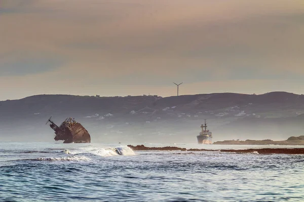 リメルの難破船 ビゼルテ チュニジア — ストック写真