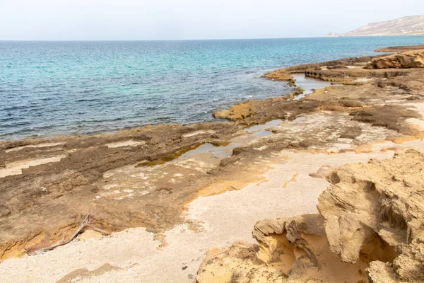 stock image Beautiful day on the beach in Rimel, Bizerte, Tunisia