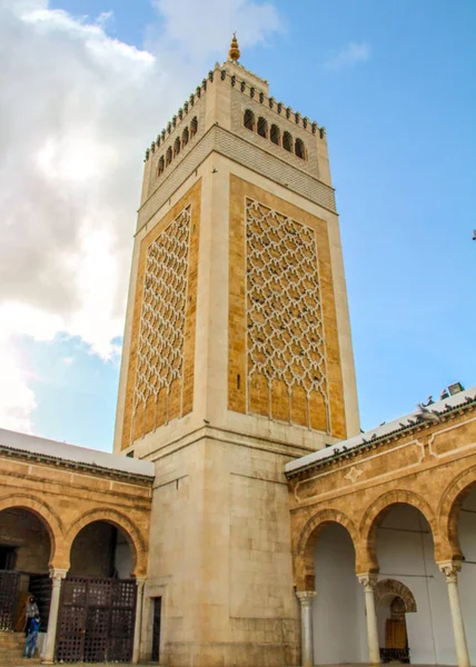 Zaytuna Mesquita Velha Medina Tunis Tunísia — Fotografia de Stock