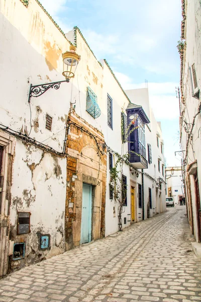 Улица Медине Тунисе Тунис — стоковое фото