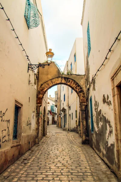 突尼斯首都麦地那的一条街道 — 图库照片