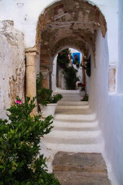Beyaz-mavi şehir Sidi Bou Said, Tunus, Kuzey Afrika