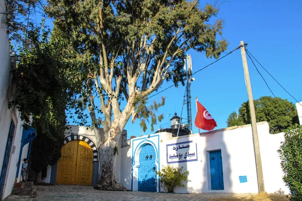 White Blue City Sidi Bou Said Tunisia North Africa — Stock Photo, Image