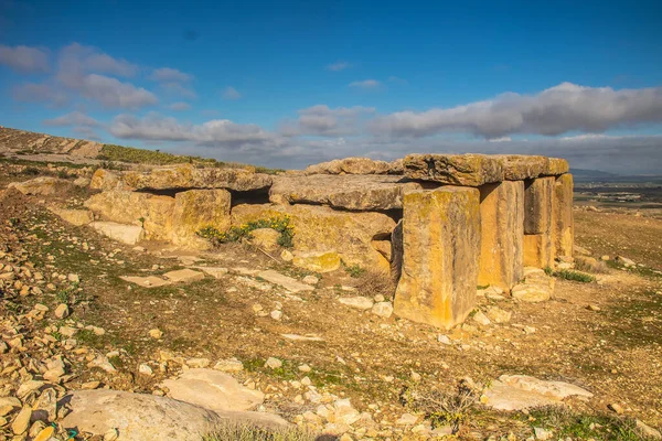 Dolmens Zachodniej Tunezji Megaliths Ells Kef Tunezja Badanie Starożytnych Megalitów — Zdjęcie stockowe