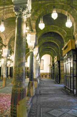 Tarihi Zitouna Camii. Tunus Medine 'sindeki Tunus Mirası