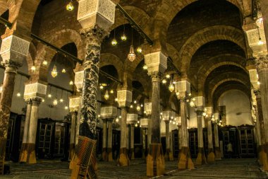 Tarihi Zitouna Camii. Tunus Medine 'sindeki Tunus Mirası