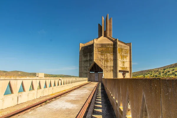 Sidi Salem Gát Lenyűgöző Vízgazdálkodási Rendszer Bejában Tunéziában Észak Afrika — Stock Fotó