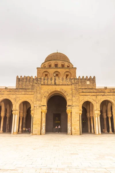 Большая Мечеть Кайруана Уважаемый Религиозный Объект Тунисе Северная Африка — стоковое фото