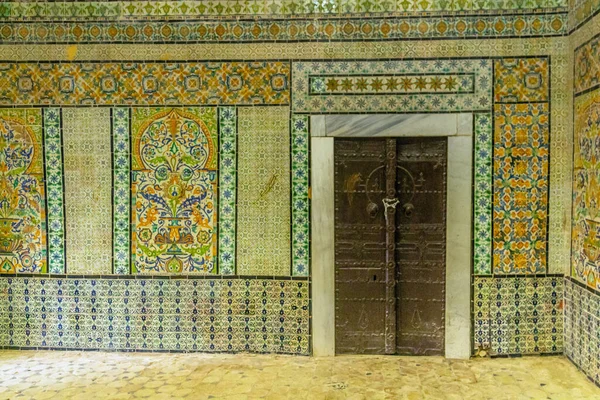 Vislumbre Das Pequenas Mesquitas Encantadoras Masjids Kairouan Tunísia Norh África — Fotografia de Stock
