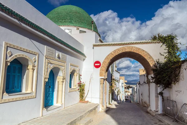 Ένας Δρόμος Μια Πόλη Στο Zaghouan Τυνησία Βόρεια Αφρική — Φωτογραφία Αρχείου