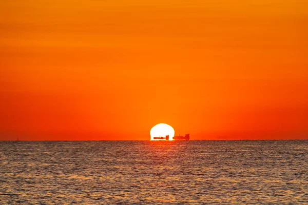 Sunset Tunisian Ocean — Stock Photo, Image