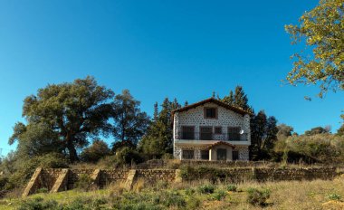 Beni Dağları 'nda Bir Ev Karıştırma, Jendouba, Tunus.