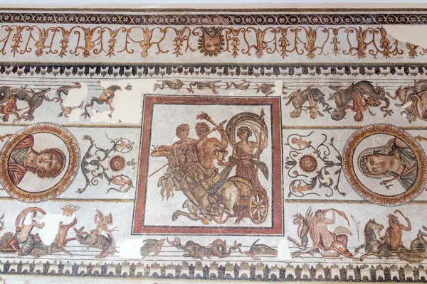 Patrones Mosaico Los Antiguos Mosaicos Túnez Museo Del Bardo — Foto de Stock