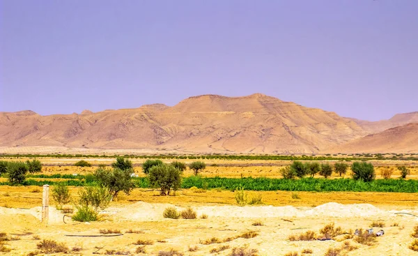 Vista Panoramica Sulle Montagne Nel Deserto Gafsa Tunisia — Foto Stock