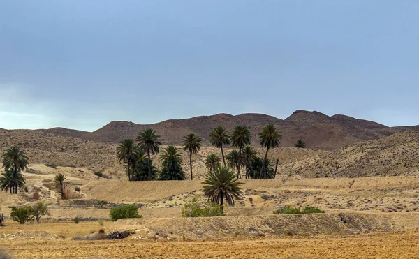 Matmata Berberberstad Med Unika Underjordiska Bostäder Tunisien — Stockfoto
