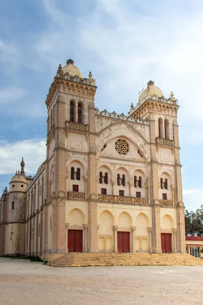 Katedra Ludwika Kartaginie Tunezja Wspaniały Kawałek Architektury — Zdjęcie stockowe